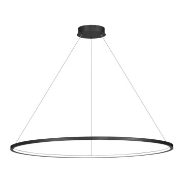 LED liustra ant laido SATURNO LED/65W/230V Ø 120 cm IP44 juoda