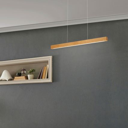 LED liustra ant laido VERDE LED/18W/230V 3000K 76 cm ąžuolas