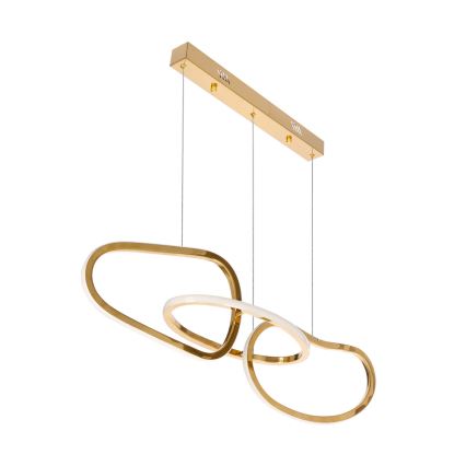 LED liustra ant troselio ANNELI LED/30W/230V 80 cm auksinė
