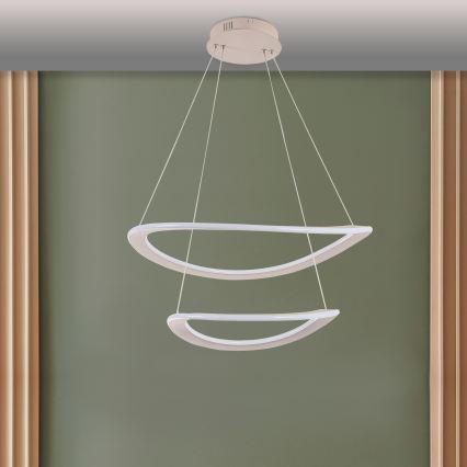 LED liustra ant troselio CASHMERE LED/75W/230V skersm. 59,5 smėlinė