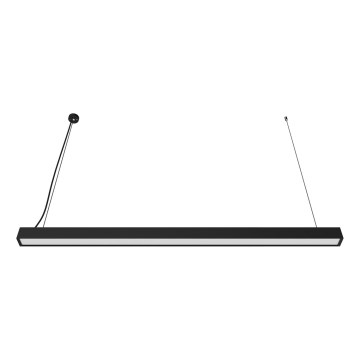 LED liustra pakabinama ant laido/paviršinė LED/44W/230V 4000K 120 cm juoda