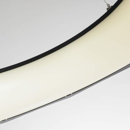 LED liustra REUS ant laido, 36W/230V, 4000K, Ø 61 cm, juoda