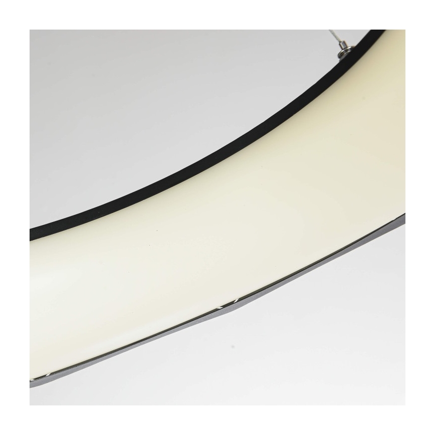 LED liustra REUS ant laido, 36W/230V, 4000K, Ø 61 cm, juoda