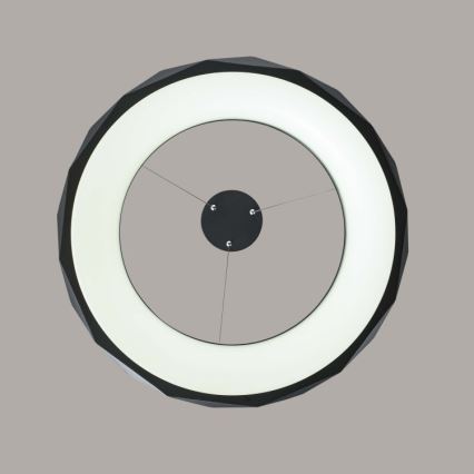 LED liustra REUS ant laido, 36W/230V, 4000K, Ø 61 cm, juoda