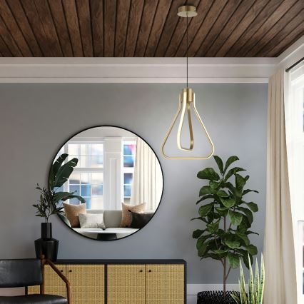 LED liustra su kabeliu ZING LED/19W/230V auksinė