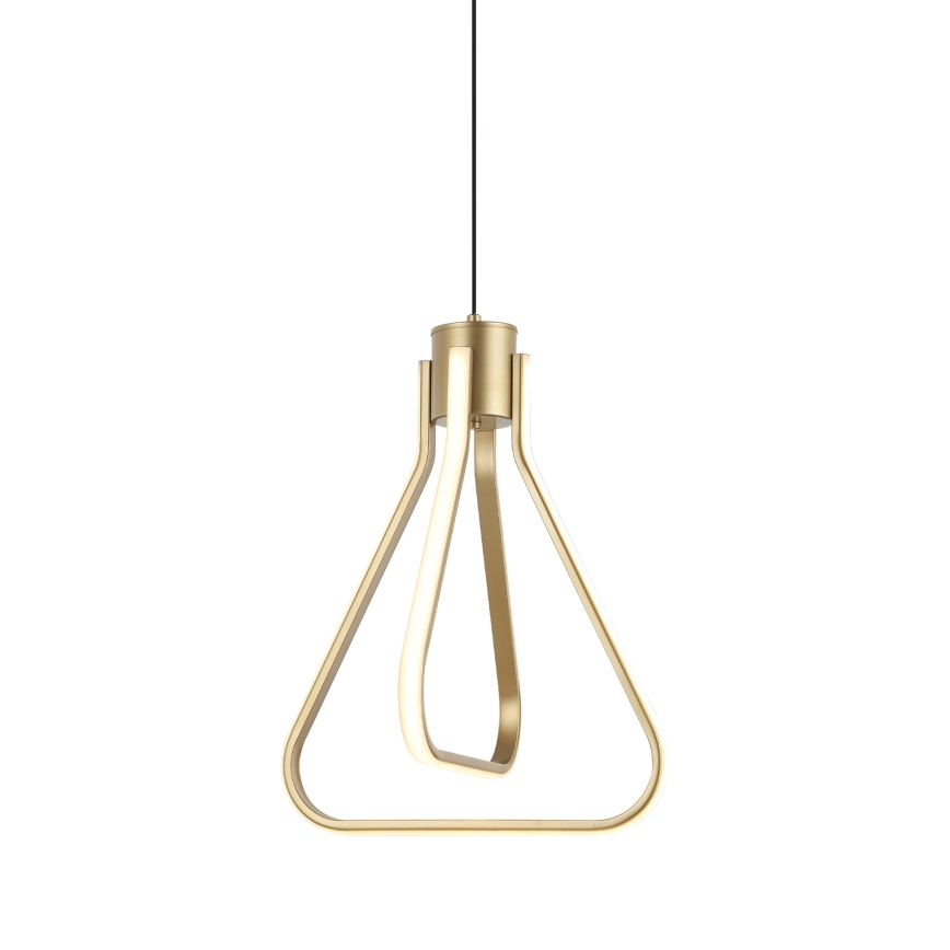 LED liustra su kabeliu ZING LED/19W/230V auksinė