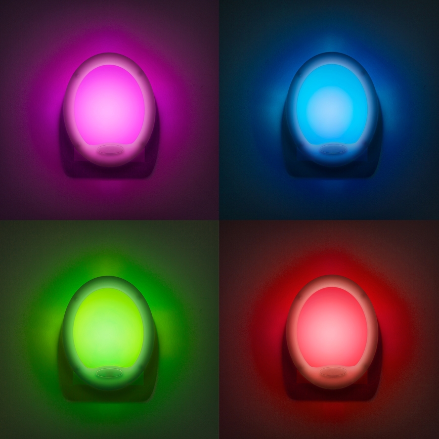 LED Lizdo orientacinė lemputė LED/1,5W/230V daugiaspalvė