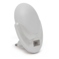 LED Lizdo orientacinė lemputė su prieblandos jutikliu LED/1W/230V