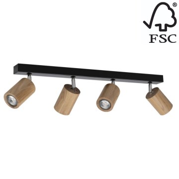 LED Lubinis akcentinis šviestuvas MATTI 4xGU10/5W/230V ąžuolas + FSC sertifikuota