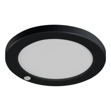 LED Lubinis/Įleidžiamas šviestuvas su judesio jutikliu 2in1 ERGA LED/17W/230V 3000/4000/6500K juoda