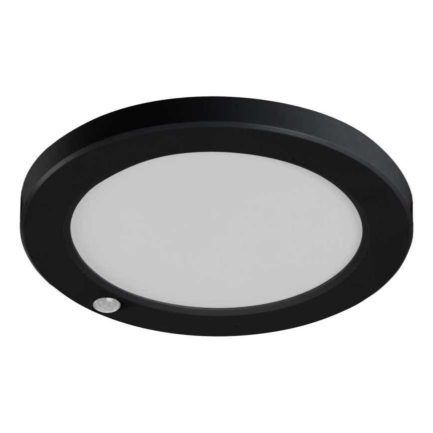 LED Lubinis/Įleidžiamas šviestuvas su judesio jutikliu 2in1 ERGA LED/17W/230V 3000/4000/6500K juoda