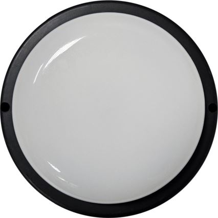 LED lubinis lauko šviestuvas LED/15W/230V 4200K diametras 15,5 cm IP64 juoda