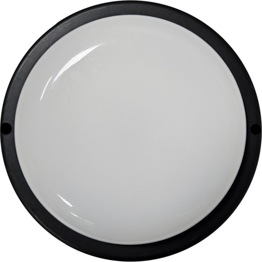 LED lubinis lauko šviestuvas LED/15W/230V 4200K diametras 15,5 cm IP64 juoda