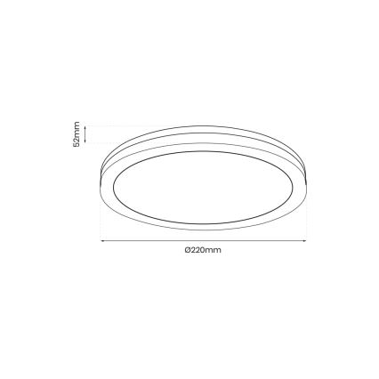 LED lubinis lauko šviestuvas MARLON LED/18W/230V 4000K IP54 juoda