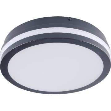 LED lubinis lauko šviestuvas su judesio jutikliu BENO LED/12/18W/230V 3000/3500/4000K IP65 antracitas apvalus