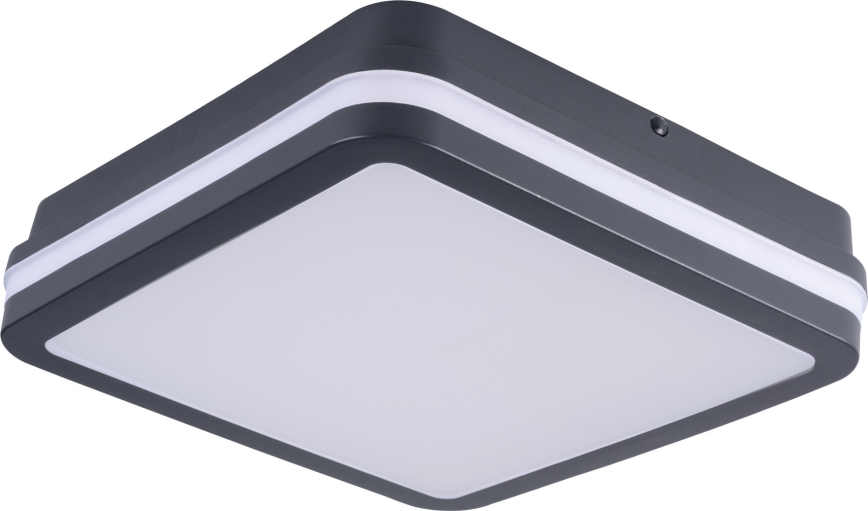 LED lubinis lauko šviestuvas su judesio jutikliu BENO LED/12/18W/230V 3000/3500/4000K IP65 antracitas kampinis