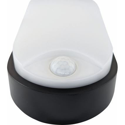 LED lubinis lauko šviestuvas su jutikliu LED/14W/230V IP54 juoda