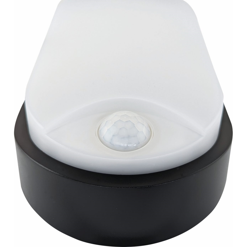 LED lubinis lauko šviestuvas su jutikliu LED/14W/230V IP54 juoda