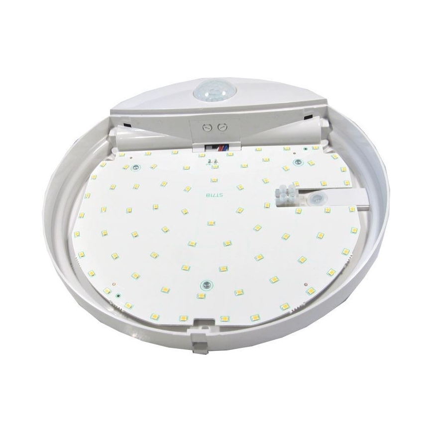 LED Lubinis lauko šviestuvas su jutikliu LED/15W/230V IP44