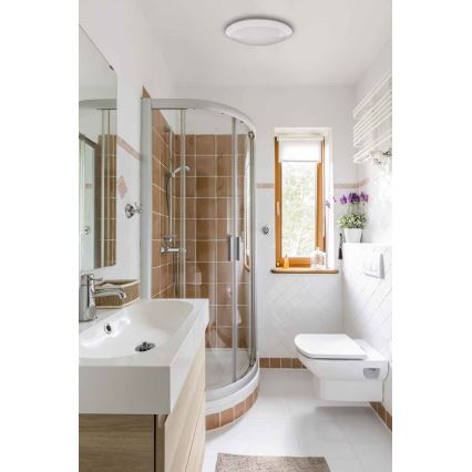 LED lubinis lauko šviestuvas su jutikliu RENO LED/16W/230V IP66 balta