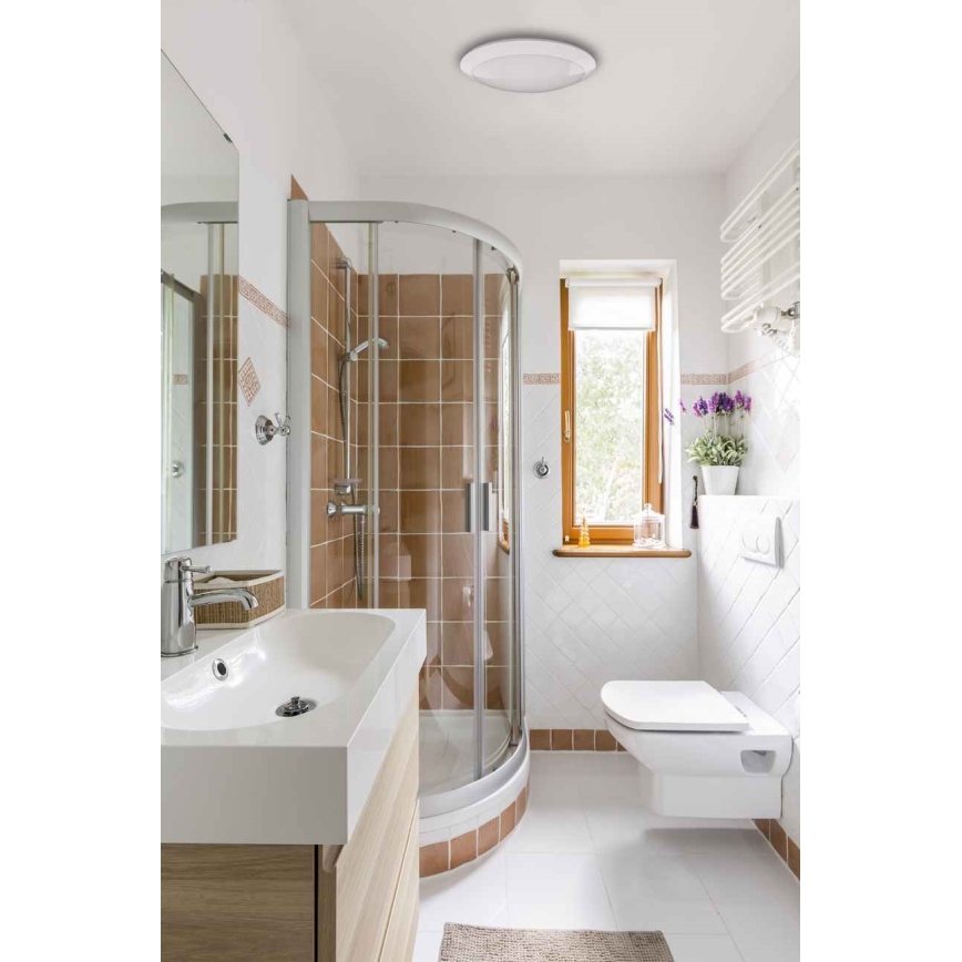 LED lubinis lauko šviestuvas su jutikliu RENO LED/16W/230V IP66 balta