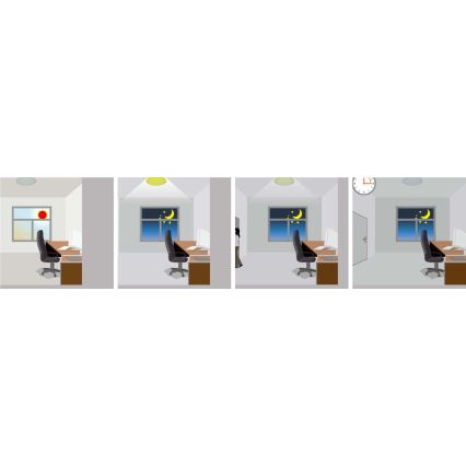 LED lubinis lauko šviestuvas su jutikliu RENO LED/16W/230V IP66 balta