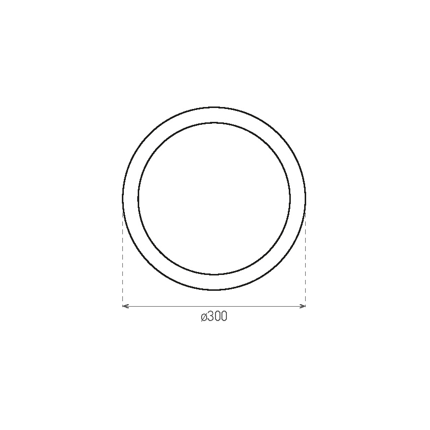 LED lubinis lauko šviestuvas su jutikliu RENO LED/16W/230V IP66 balta