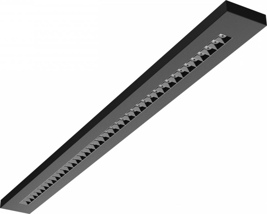 LED Lubinis/Pakabinamas šviestuvas PLANK LED/20/30/40W/230V 2700/4000/6000K CRI 90 juoda