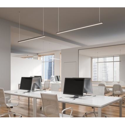 LED lubinis prigludęs arba pakabinamas šviestuvas KOLINE LED/40W/230V 3000/4000/6500K 120 cm baltas