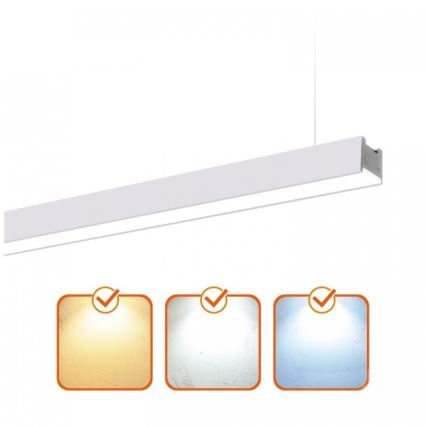 LED lubinis prigludęs arba pakabinamas šviestuvas KOLINE LED/40W/230V 3000/4000/6500K 120 cm baltas