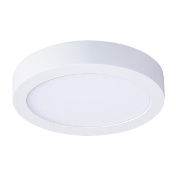 LED lubinis šviestuvas, 12 W, 230 V, 3000/4000/6000 K, Ø 17 cm, baltas