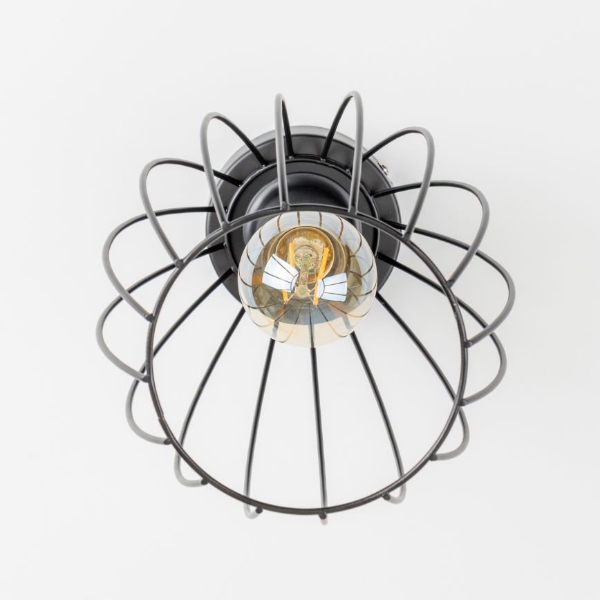 LED lubinis šviestuvas 1xE27/6,5W/230V juodas