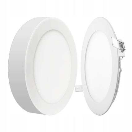 LED lubinis šviestuvas 2in1 LED/18W/230V 4500K diametras 22,6 cm balta