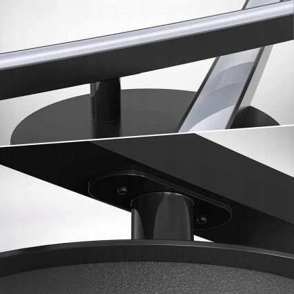 LED lubinis šviestuvas 2xLED/6W/230V 3000K juodas