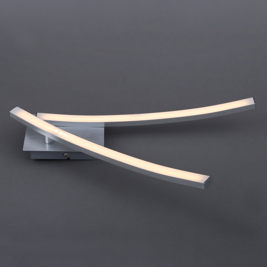 LED lubinis šviestuvas 2xLED/6W/230V 3000K matinis chromas