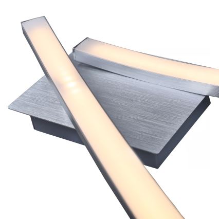 LED lubinis šviestuvas 2xLED/6W/230V 3000K matinis chromas