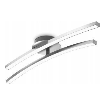 LED lubinis šviestuvas 2xLED/6W/230V blizgus chromas