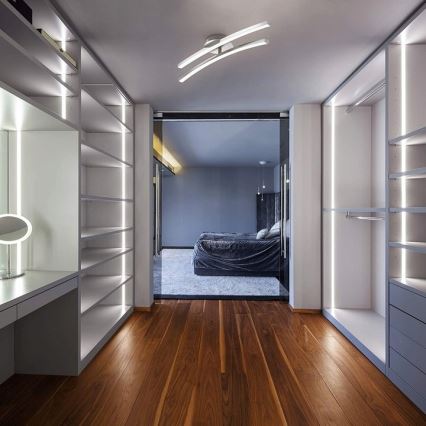 LED lubinis šviestuvas 2xLED/6W/230V blizgus chromas