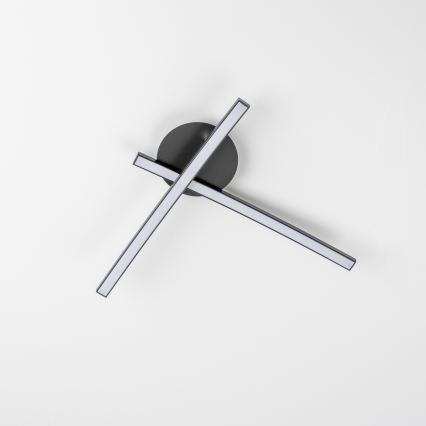 LED lubinis šviestuvas 2xLED/6W/230V juodas