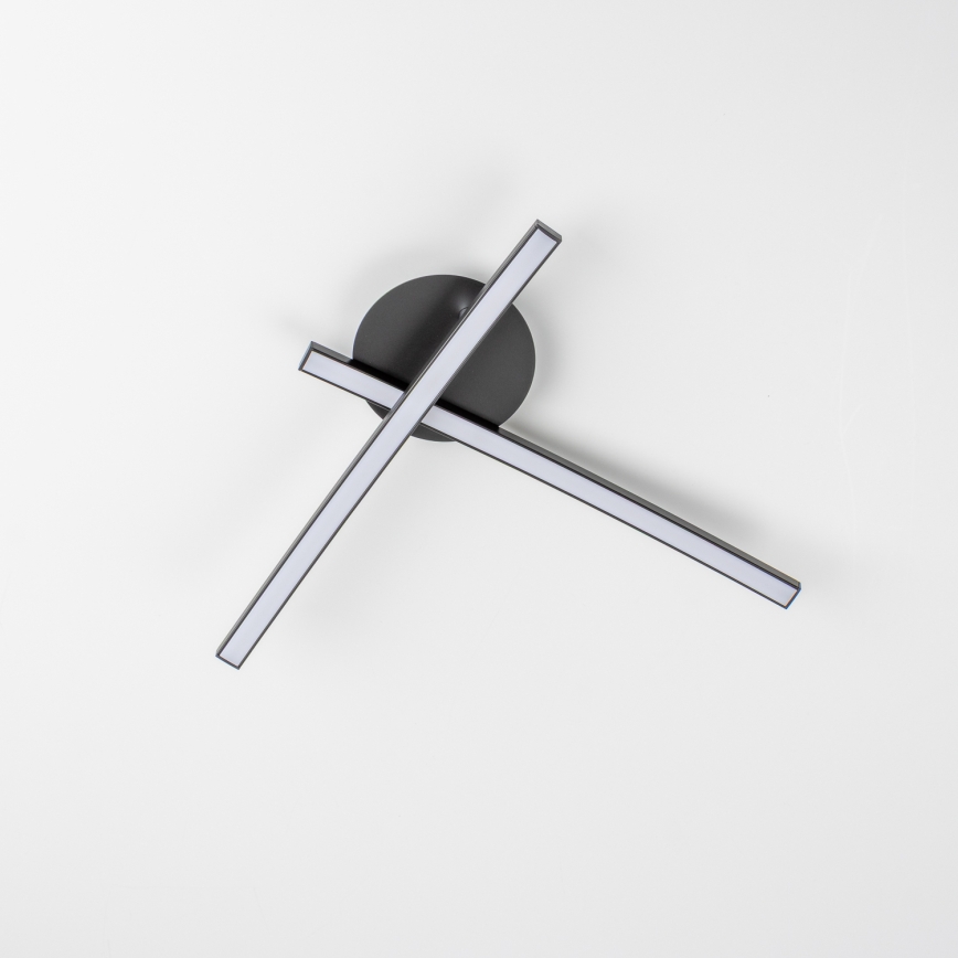 LED lubinis šviestuvas 2xLED/6W/230V juodas