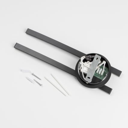 LED lubinis šviestuvas 2xLED/6W/230V juodas