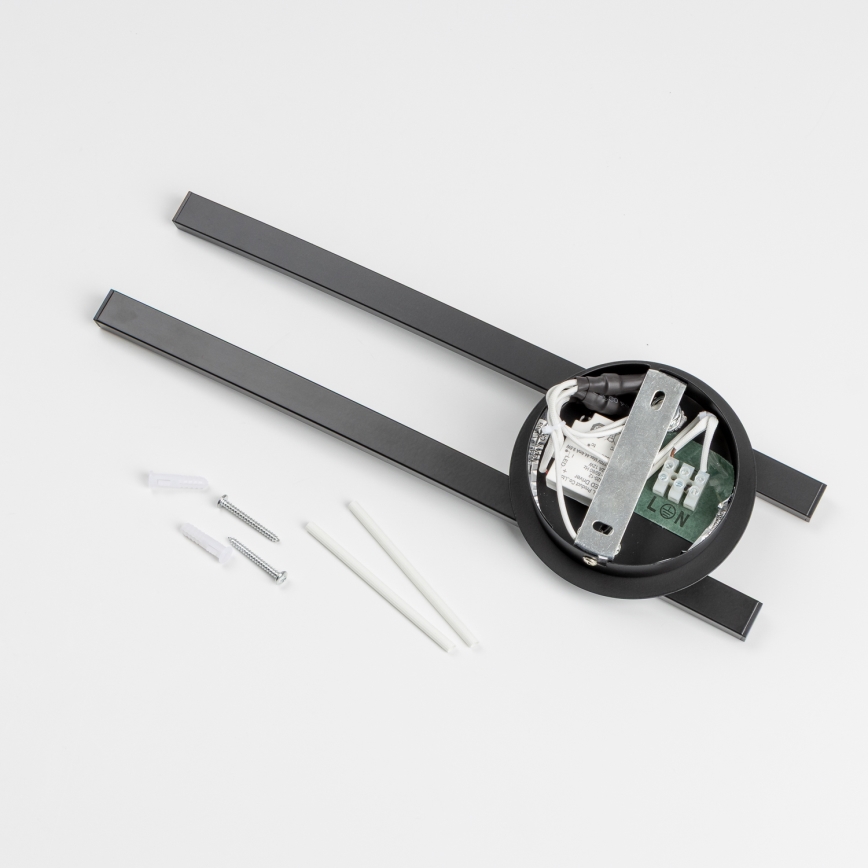 LED lubinis šviestuvas 2xLED/6W/230V juodas