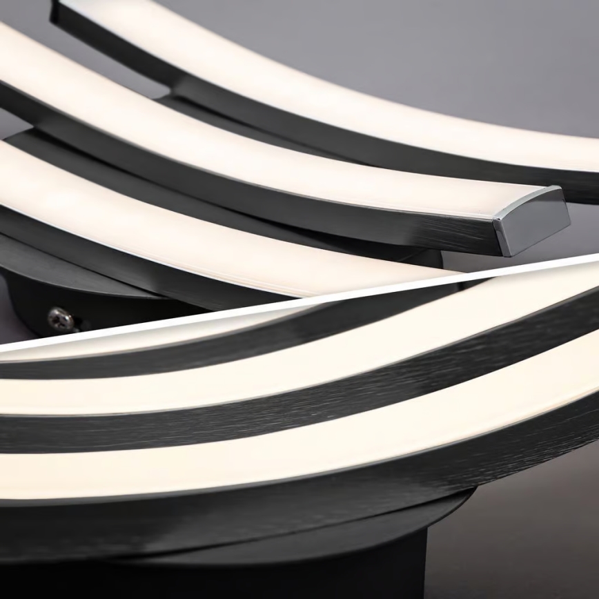 LED lubinis šviestuvas 3xLED/6W/230V 2700K juodas