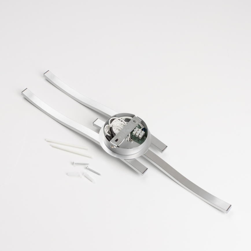 LED lubinis šviestuvas 3xLED/6W/230V 3000K sidabrinis