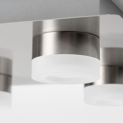 LED lubinis šviestuvas 4xLED/4W/230V matinis chromas