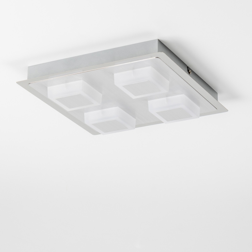 LED lubinis šviestuvas 4xLED/5W/230V 3000K 28x28 cm matinis chromas