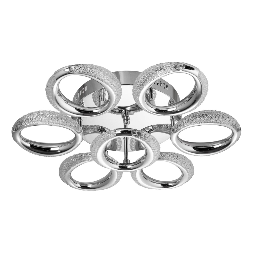 LED lubinis šviestuvas 7xLED/14W/230V 3000-5000K diametras 50 cm blizgus chromas