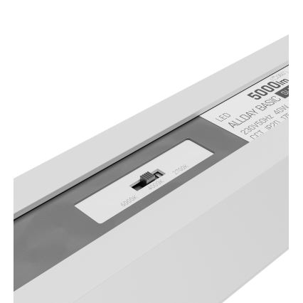 LED lubinis šviestuvas ALLDAY BASIC LED/20/30/40W/230V 2700/4000/6000K 120 cm baltas