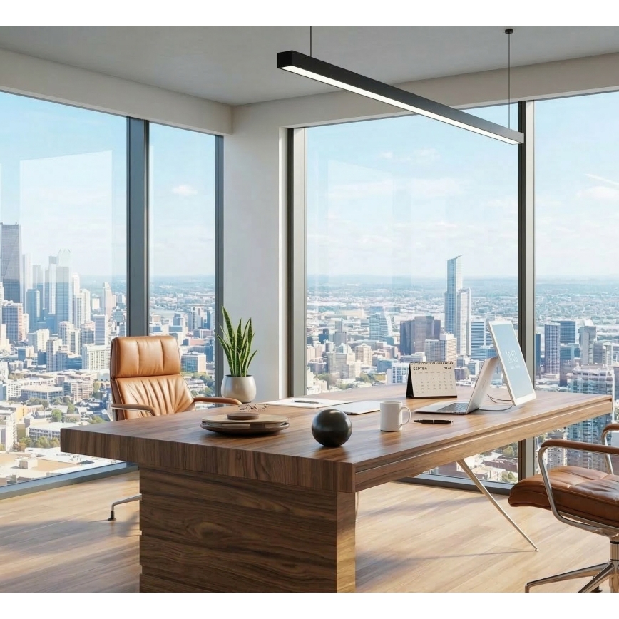 LED lubinis šviestuvas ALLDAY BASIC LED/40W/230V 2700/4000/6000K juodas