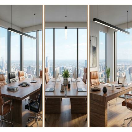 LED lubinis šviestuvas ALLDAY BASIC LED/40W/230V 2700/4000/6000K juodas